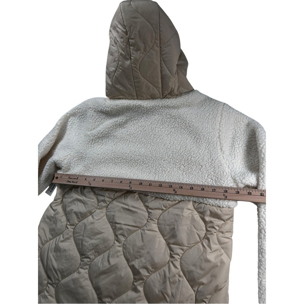 Hooded Sherpa Quilted Hybrid Coat for Girls size 14 - 16 NWT - Picture 7 of 13